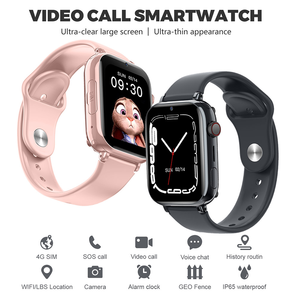 4G Kids Smart Watch Support Video Call Phone Call WiFi GPS Location ...