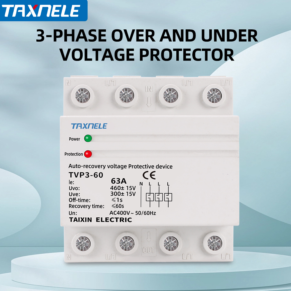 60A 63A 380V Three Phase Din rail automatic recovery reconnect over ...