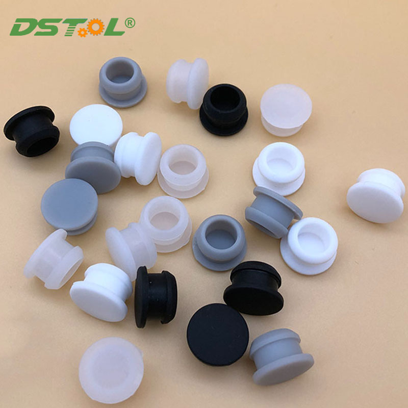 Food Grade Silicone Rubber Hole Cap 2.5/3/4mm Solid T-type Plug Cover ...