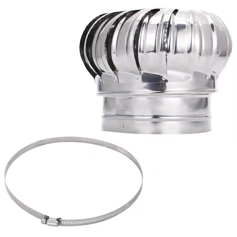 304 Stainless Steel Unpowered Hood Fan Roof Ventilator Industrial