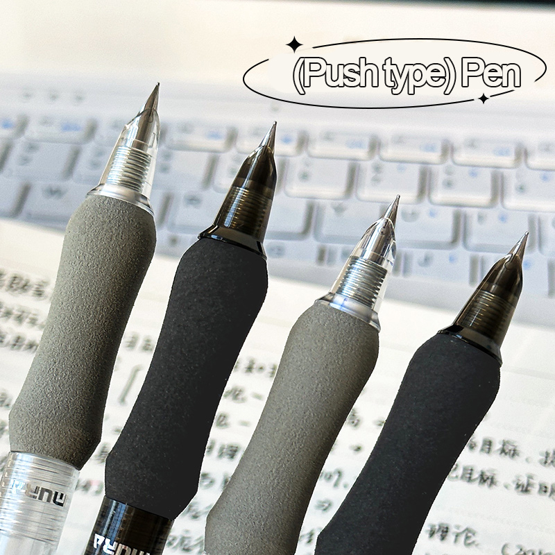 5pcs Cloud Shaped Soft Press Exam Black Pens, 0.5mm Black Ink