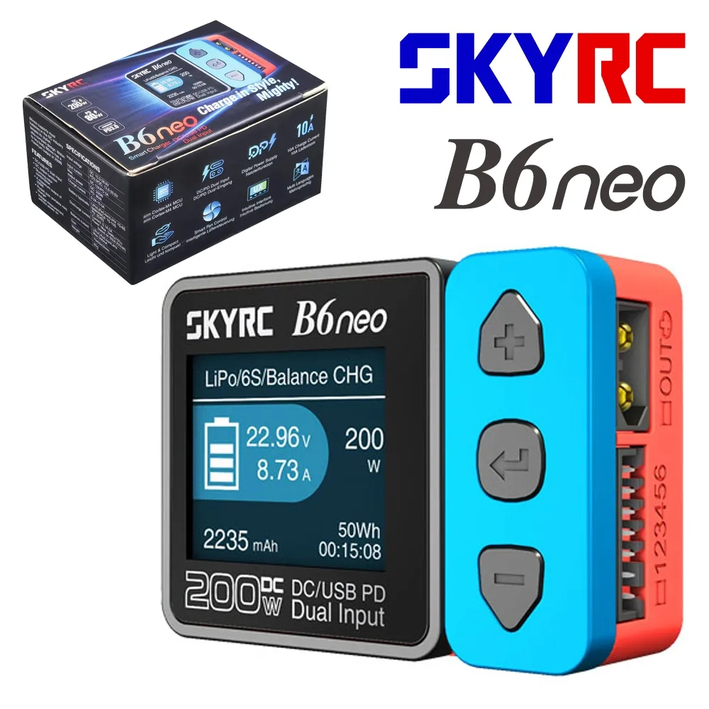 SkyRC B6neo Smart Charger DC 200W PD 80W LiPo Battery Balance Charger ...