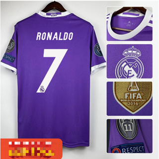 Cristiano Ronaldo Real Madrid adidas 2016/17 Away Replica Jersey with 2018  FIFA Patch - Purple