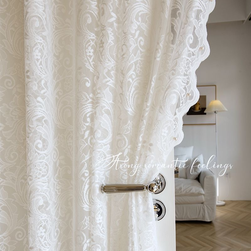 Princess White Tulle Curtain For Living Room Bedroom Light Transparent ...