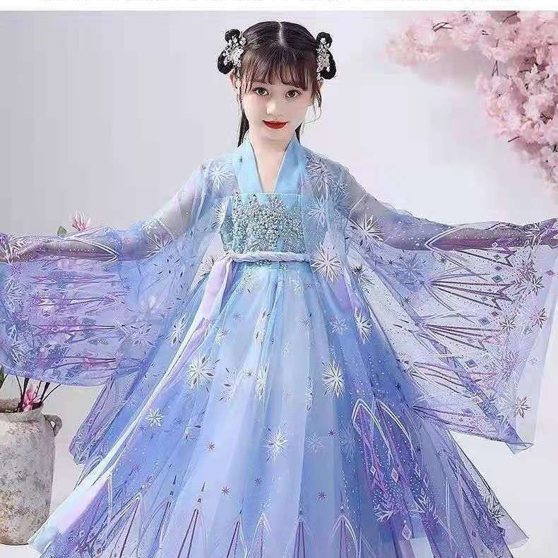 Wind Princess - Tang Dynasty Hanfu Dress for Girls