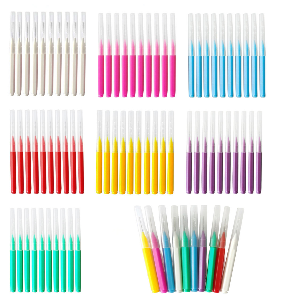 70 Colorful Toothbrushes, 70 Toothbrushes, Interdental Brushes ...