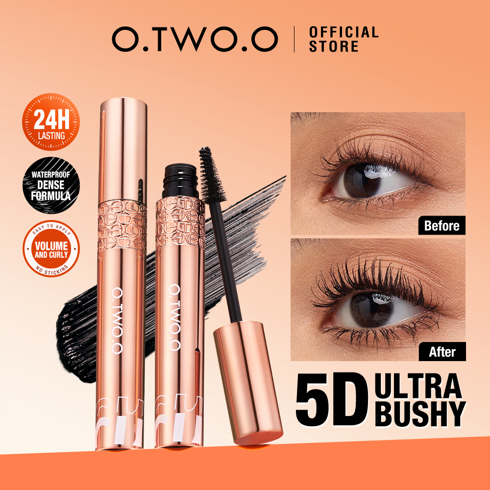 O.TWO.O Waterproof Mascara Volume NonSmudging Curly Lashes Long