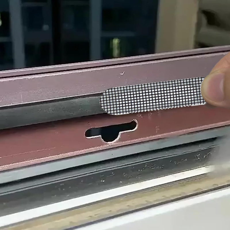 Grey Window Weep Drain Hole Cover Screen Patch Adhesive Window Screen