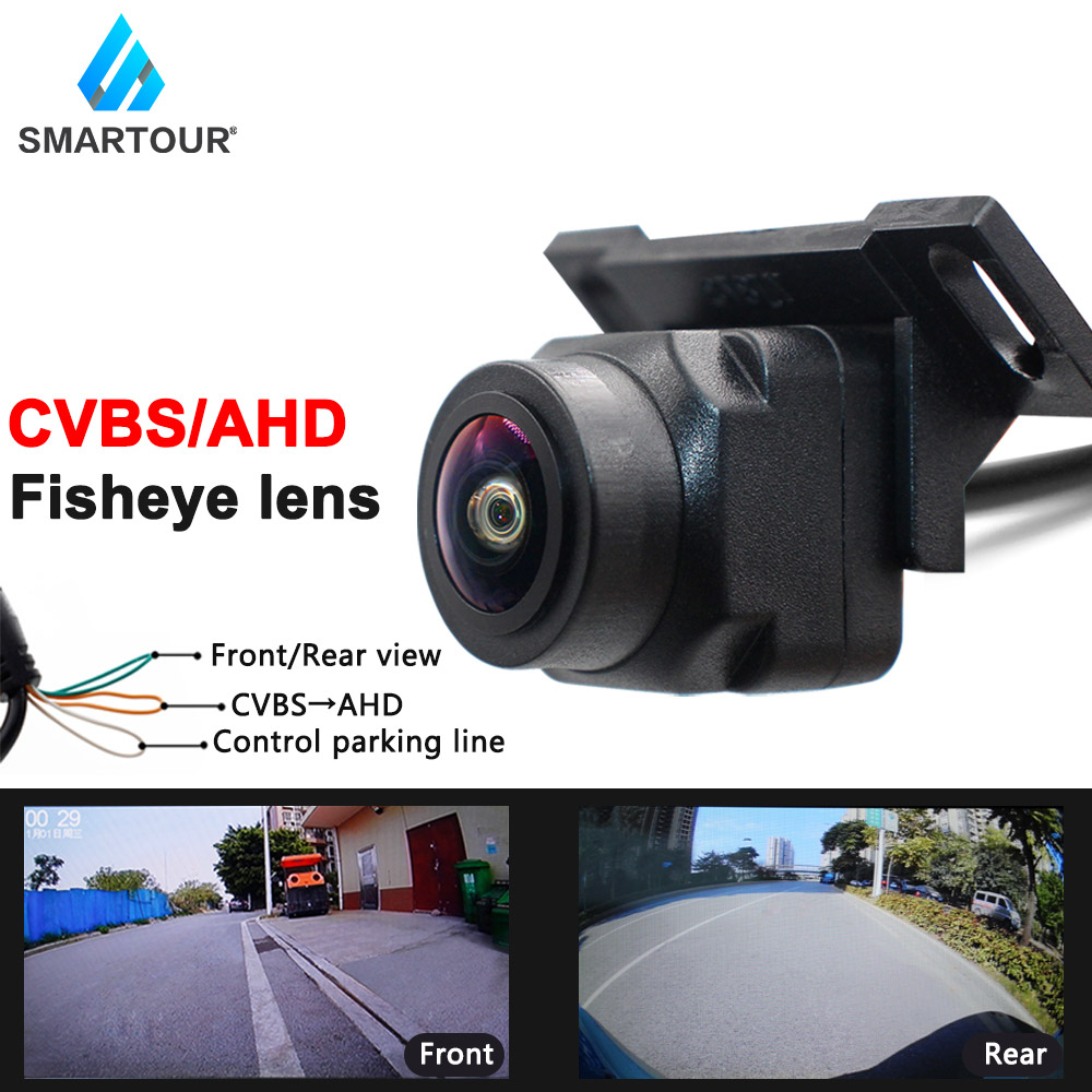 Smartour Ahd Degree Fisheye Lens Hd Night Vision Vehicle Front Rear View Reverse Camera Ccd