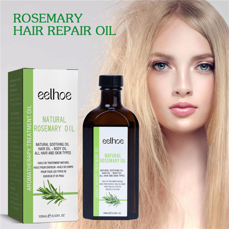 100mL Natural Rosemary Hair Oil Antifrizz Anti Hair Loss Hairs Smooth