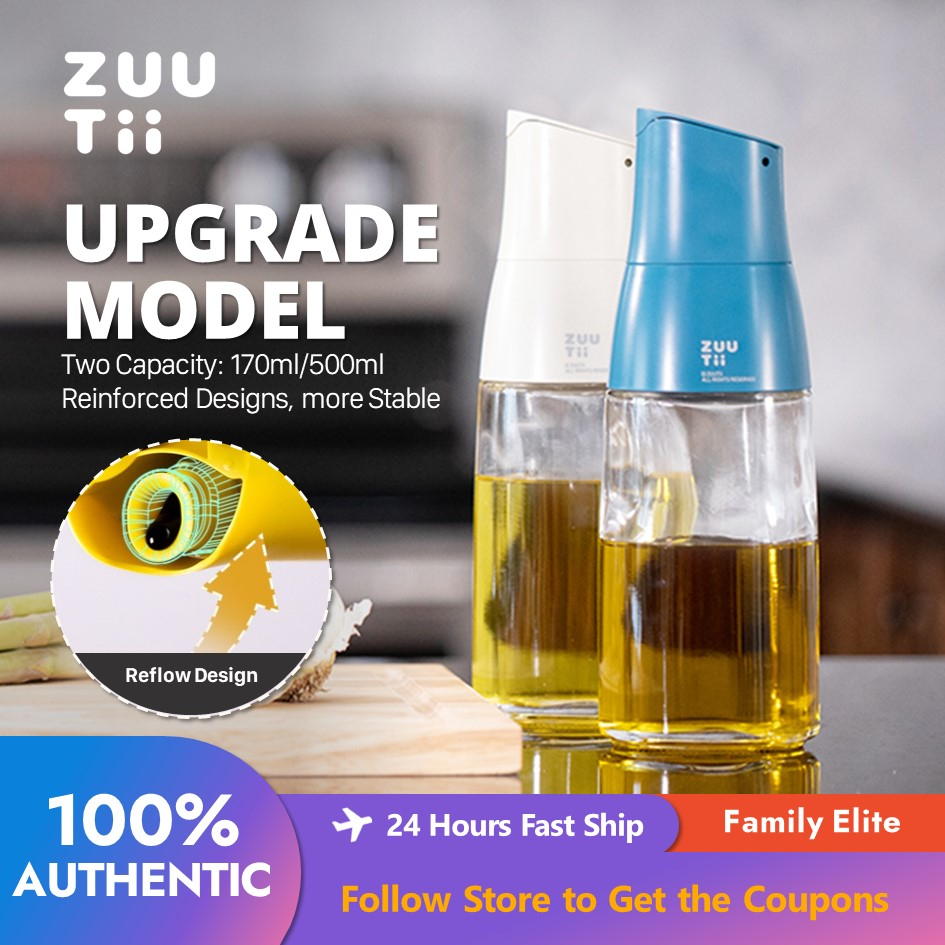 Zuutii Olive Oil Dispenser, Drip Free Spout Oil Dispenser Bottle