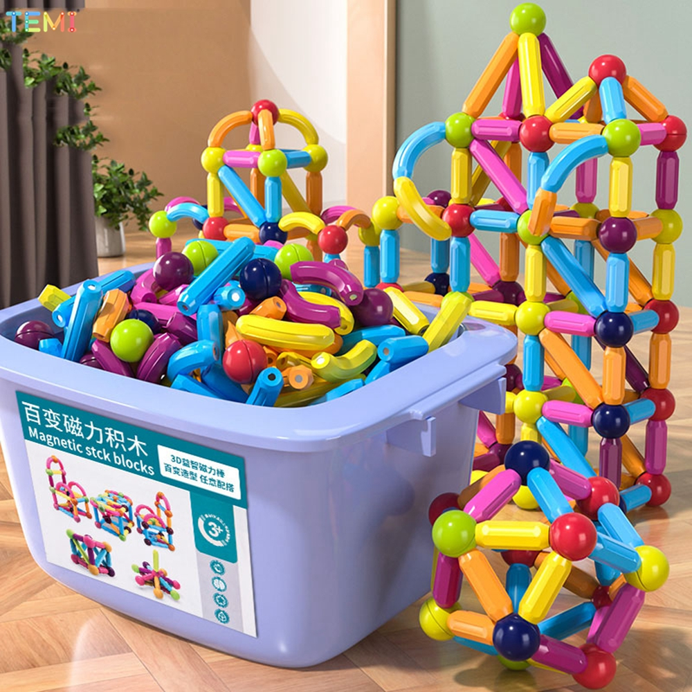 TEMI 73PCS Brick Toy Stick Building Blocks Toy Blok