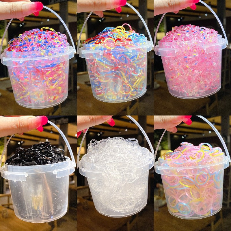 1000pcs Thickened Disposable Small Rubber Band Children's Hair Band ...