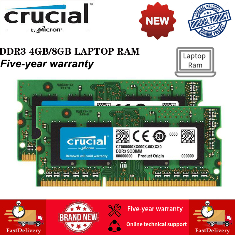 Crucial DDR3 RAM 2GB 4GB 8GB DDR3 1333MHz 1600MHz 1066MHz DDR3L PC3 ...