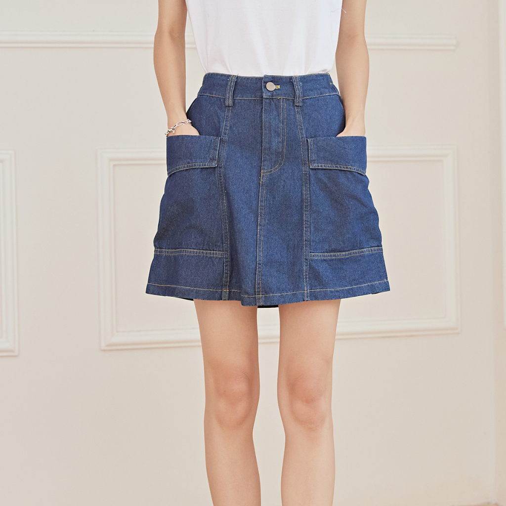 Eyouth 20188 women Jeans skirt high waist Denim skirts Shopee Malaysia