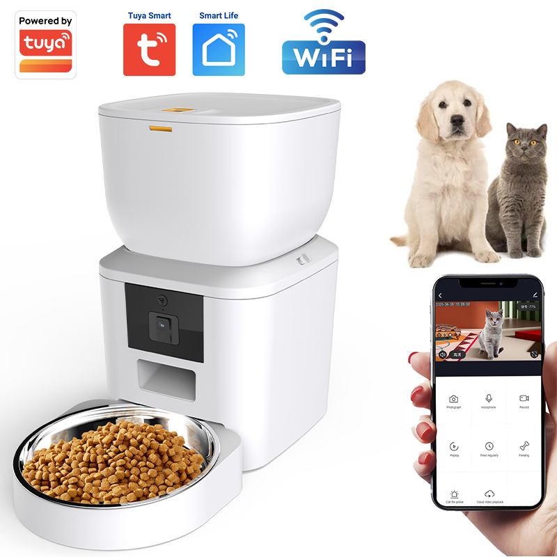 Remote control dog food dispenser sales