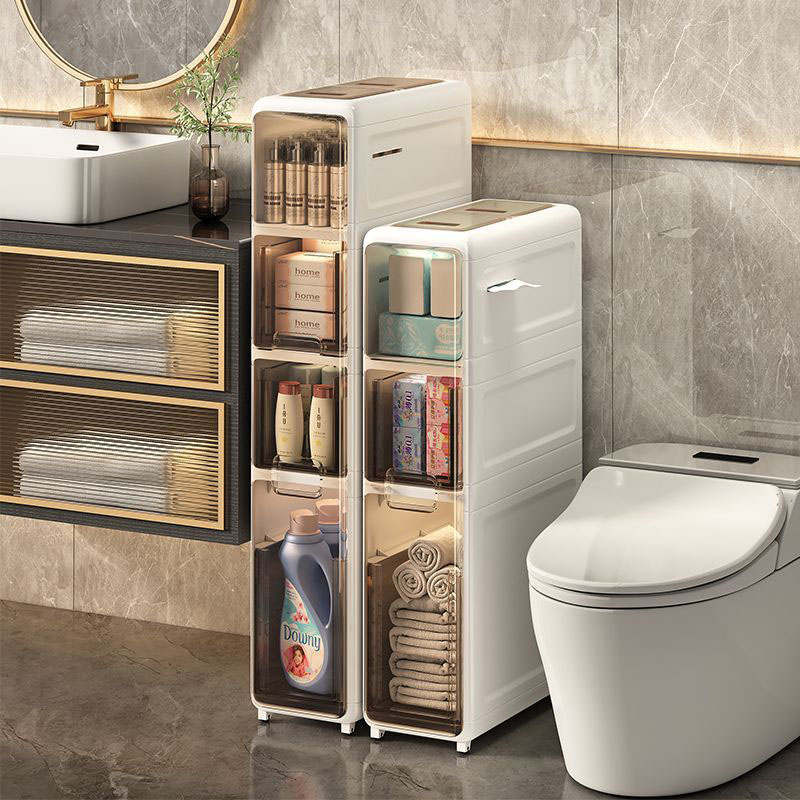 Luxury bathroom Storage rack narrow seam storage Toilet