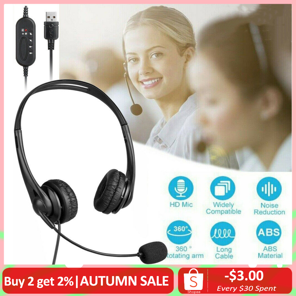 3.5mm / USB plug Noise Canceling Wired Universal Headphones Microphone ...