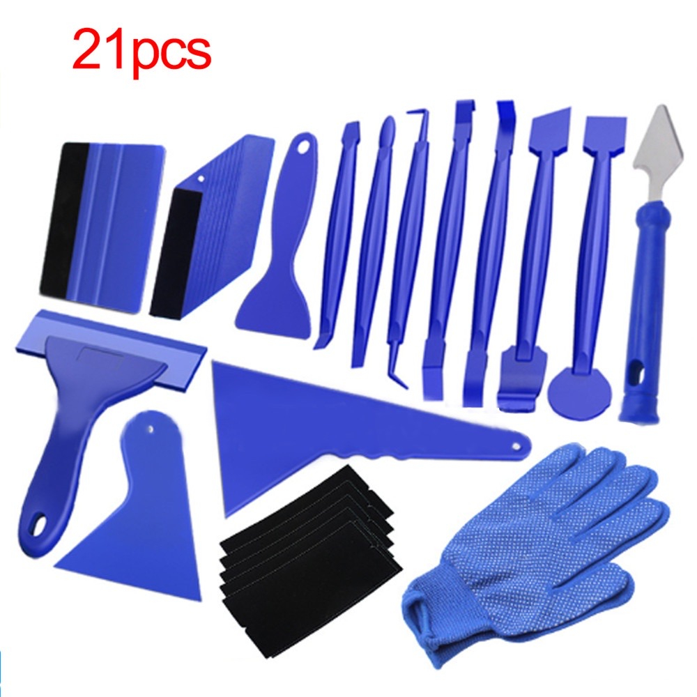 21pcs Car Wrapping Tint Application Car Foil Tool Kit Vinyl Wrap Film ...