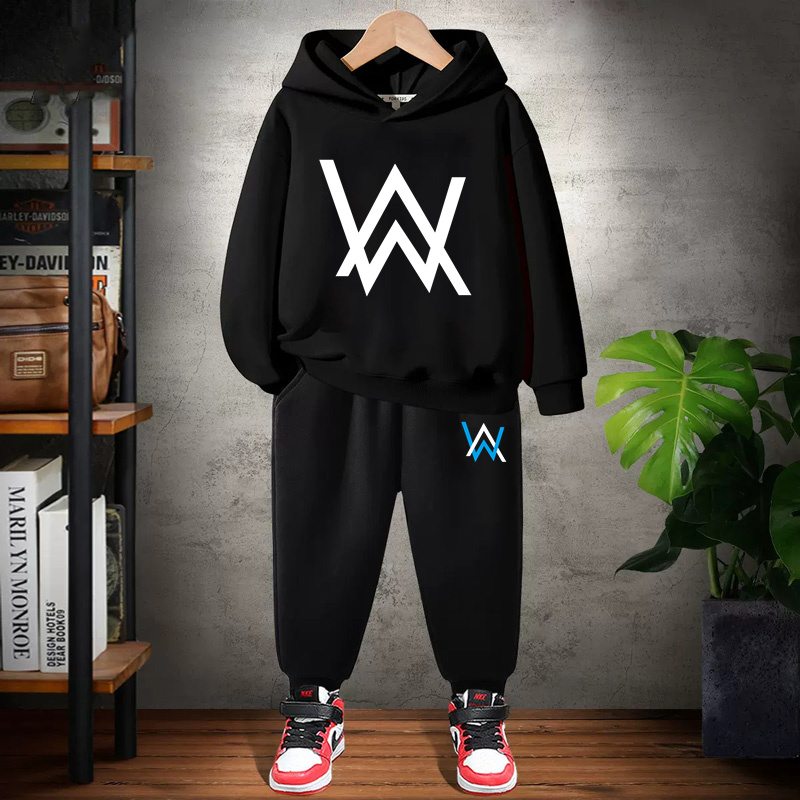 Alan Walker Kids Set Boys Hoodie Trousers Fashion DJ Kids Clothing 100 cotton suits for boy N1