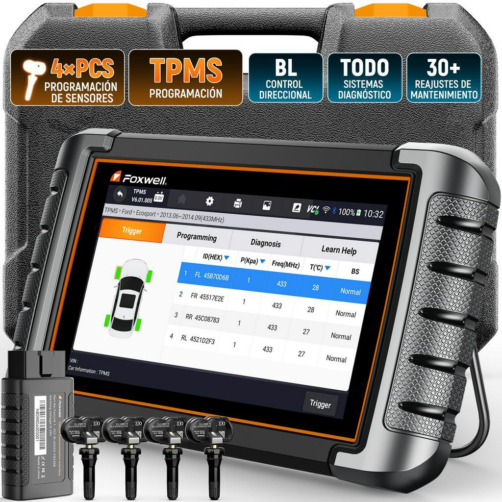 【Ship From Malaysia】FOXWELL NT809TS OELevel Obd2 Bluetooth Obd2 Scanner Car Scanner Car