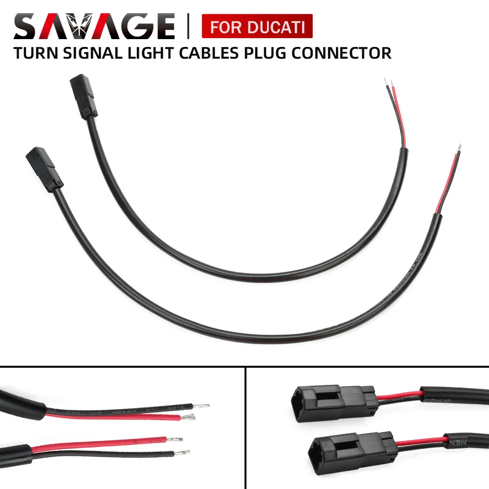 Turn Signal Adapter Wire Harness For Suzuki GSX-R 600/1000 – Plug & Play Rear Cables (2-Pack) 2 thumbnail image