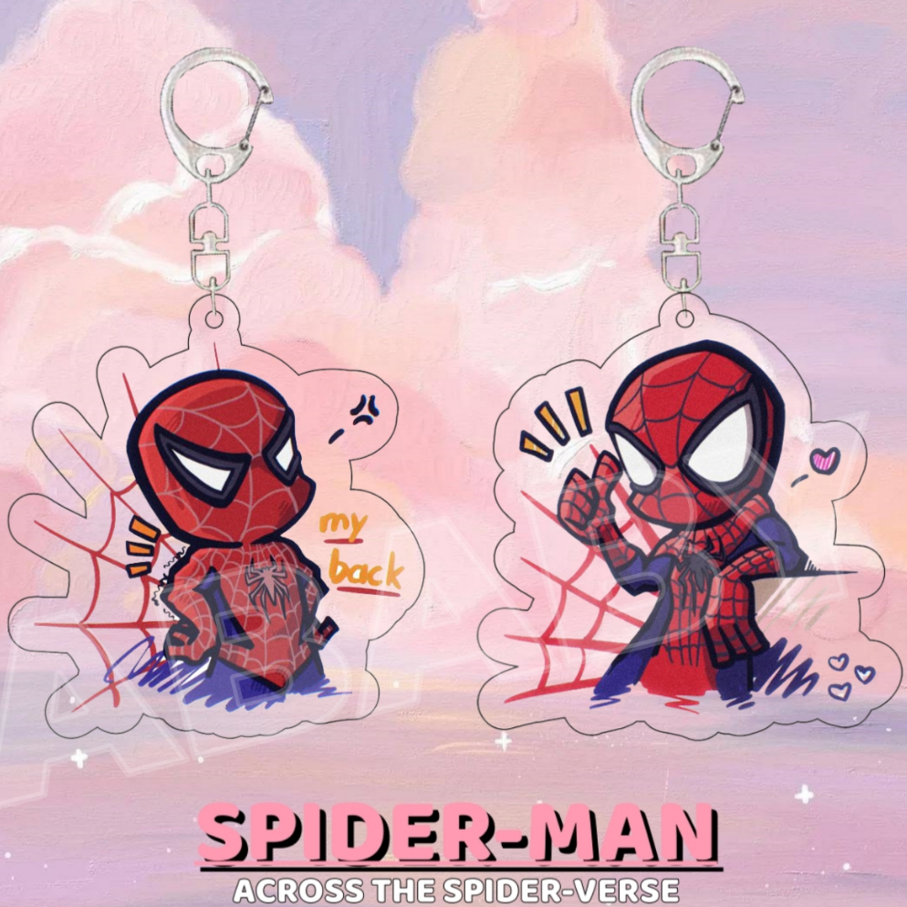 Spider-Man Across the Spider-Verse acrylic keychain pendant | Shopee ...