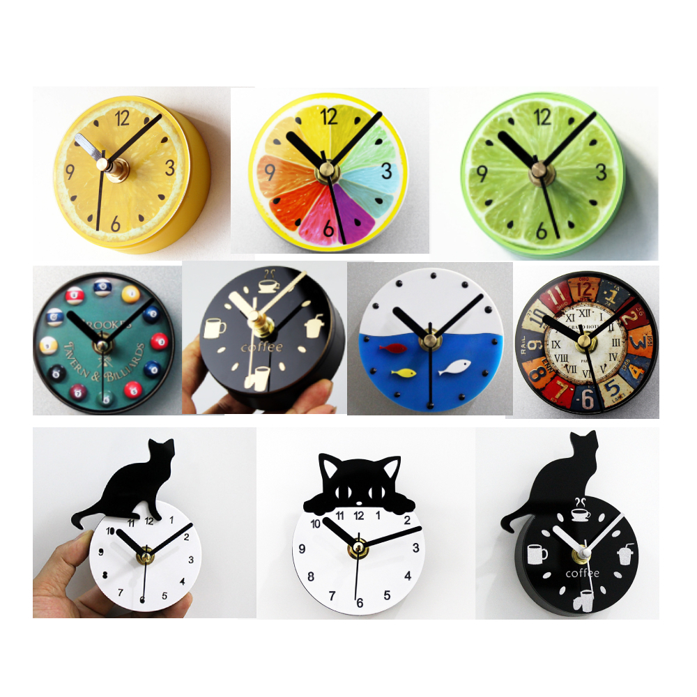 Small Fridge Wall Clock Creative Fridge Clock Battery Operated