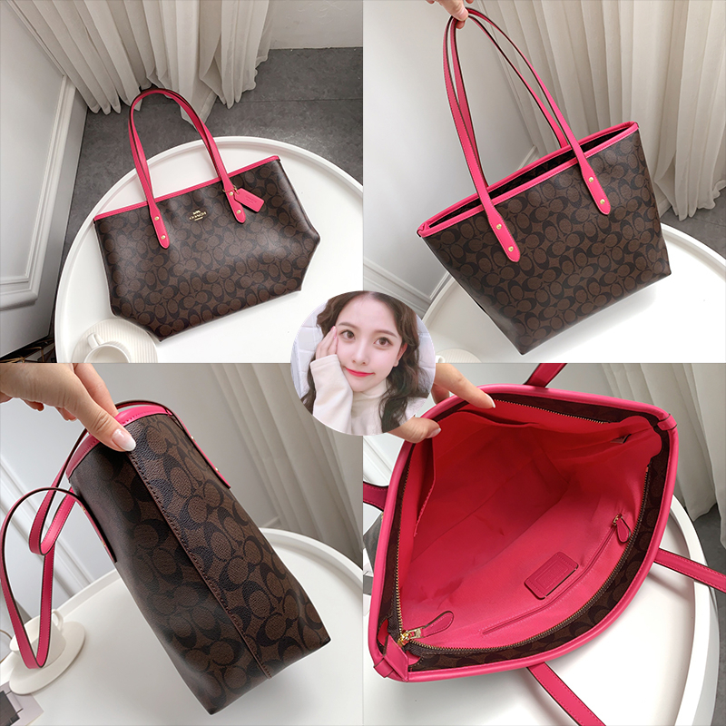 Free Shipping Coach City Zip Tote Signature Canvas Women Handbag Shopping Shoulder Bag 58292 36658 1665 Shopee Malaysia