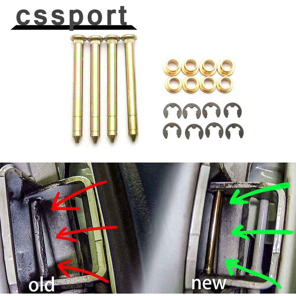 Door Hinge Pins Pin Bushing Repair Kit for Ford F150 F250 F350 for