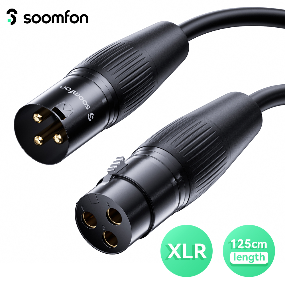 SOOMFON XLR Male to Female Audio Cable Converters Extension Aux Audio