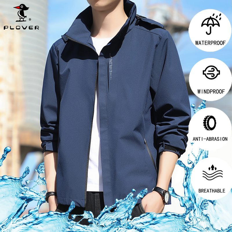 Jacket For Men PLOVER Men's Waterproof Jacket Outdoor Travel