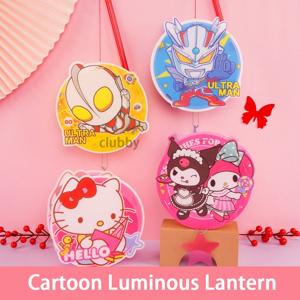 8Styles DIY Portable Halloween Lantern Pvc Cartoon Ultraman Kuromi