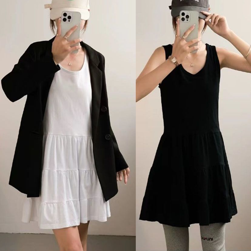 4090kg Women Shirt Extender Long Skirt Extender Cotton Shirt Extender