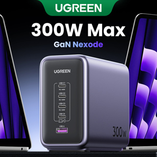  UGREEN 300W USB C Charger, Nexode GaN 5 Ports Desktop Charging  Station, 140W Max Single Port PD3.1 PPS Fast Charger for MacBook Pro/Air,  Dell XPS, iPad Pro, iPhone 15 Pro, Galaxy