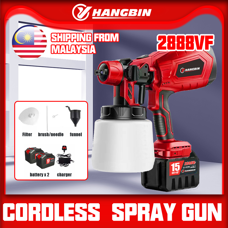 2888vf cordless electric spray gun woodworking paint sprayer household