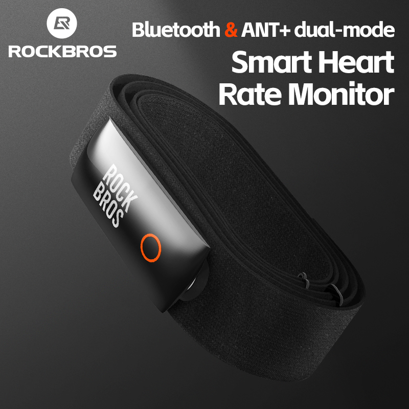 ROCKBROS Running Cycling Rechargeable Heart Rate Belt Dual Mode IPX7