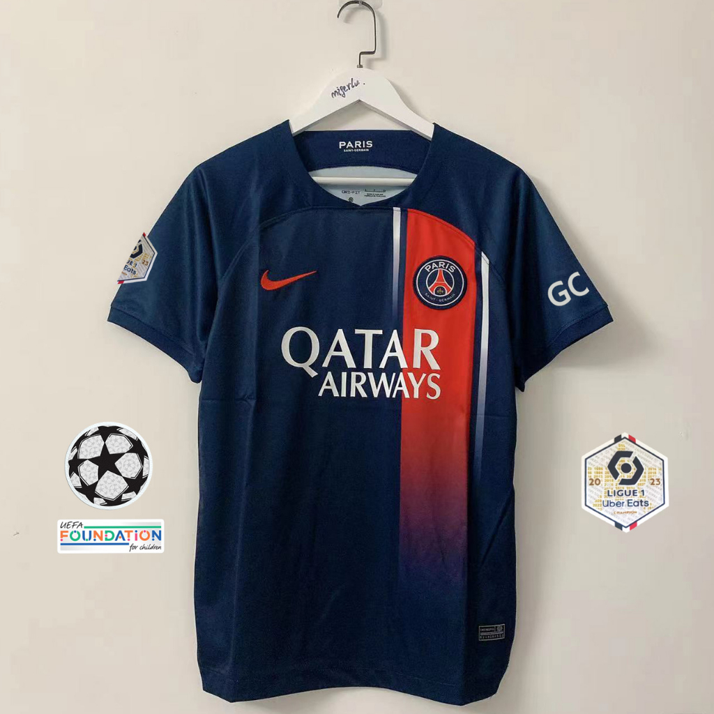 Nike Paris Saint-Germain Achraf Hakimi Away Jersey w/ Ligue 1 Patch 23/24 (White/Midnight Navy) Size S