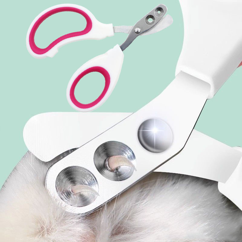 pet rabbit cat nail cutter with hole cat scissors dog cut nail cutter