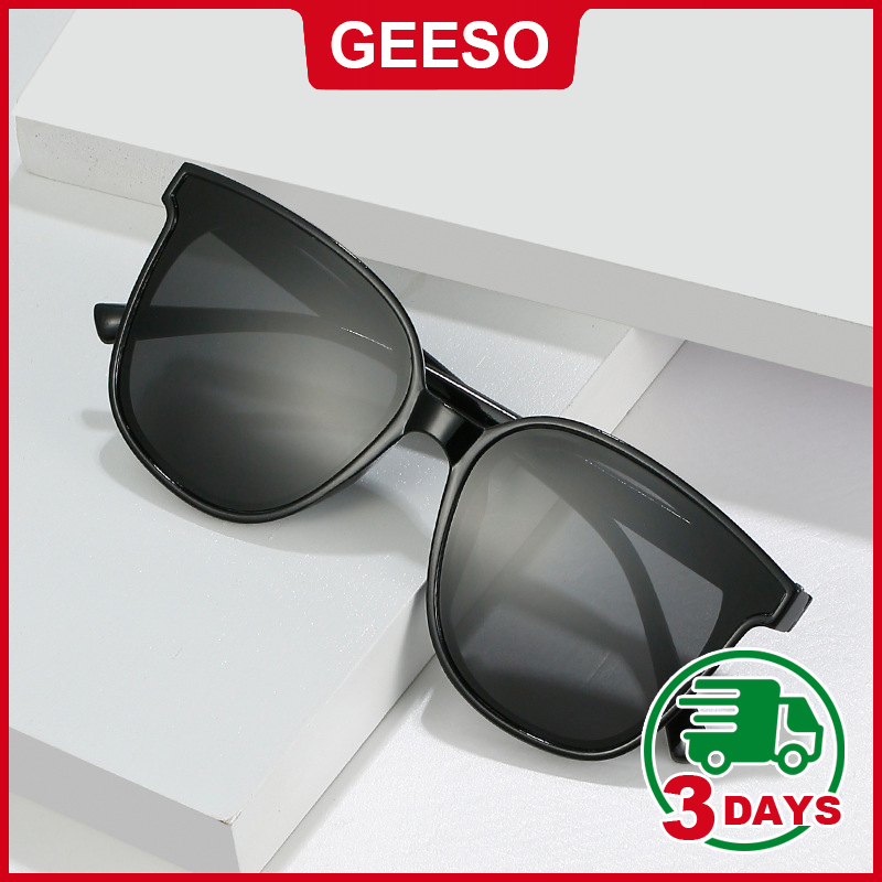 GEESO Sunglasses Korean Style Spek Cermin Mata Kaca Mata Hitam Unisex ...
