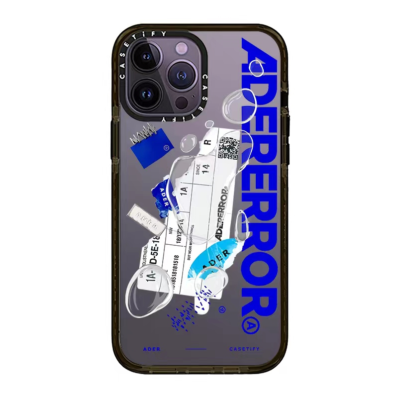 Fashion Brand ADER Blue Illustration Prints Phone Case for iPhone