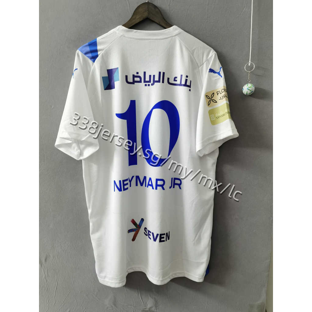 2023-2024 Al Hilal away 3A Custom retro football shirt NEYMAR JR S-4XL ...