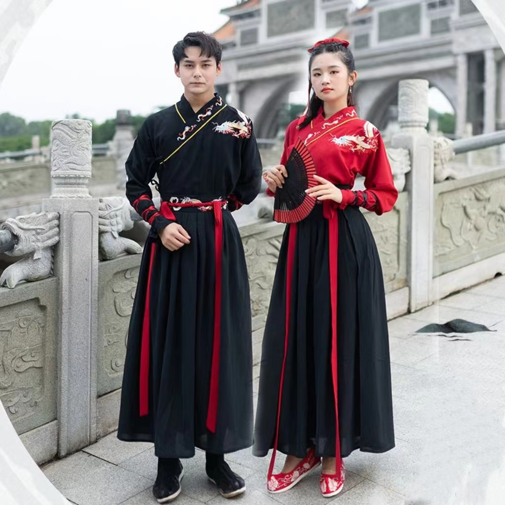 Ancient Costume Hanfu Male Female Student Class Uniform Chinese Style