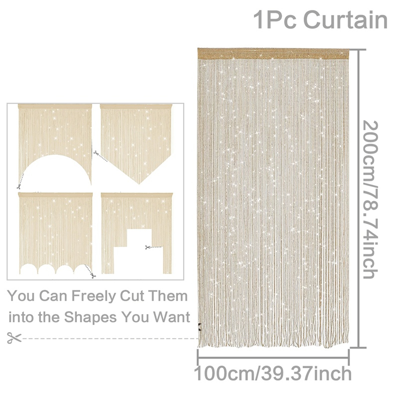 Door Curtain Beaded String Curtain Door Curtain Beads Thread