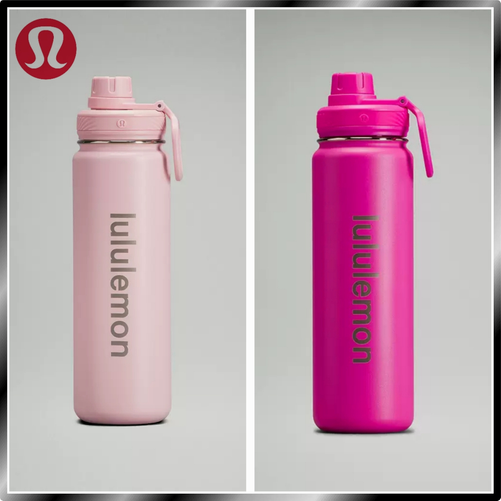 Lululemon Bottle 24oz/710ml Sports Water Bottle Portable Wide Mouth Water  Bottles Double Insulated Ice Water Bottle No Sweat Gym Bottle