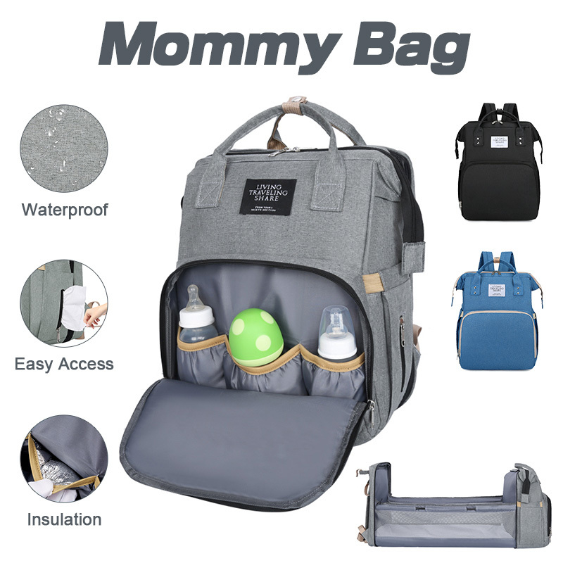 【Lowest Price】2in1 Baby Bag Large Capacity Diaper Bag 8 Colors Baby