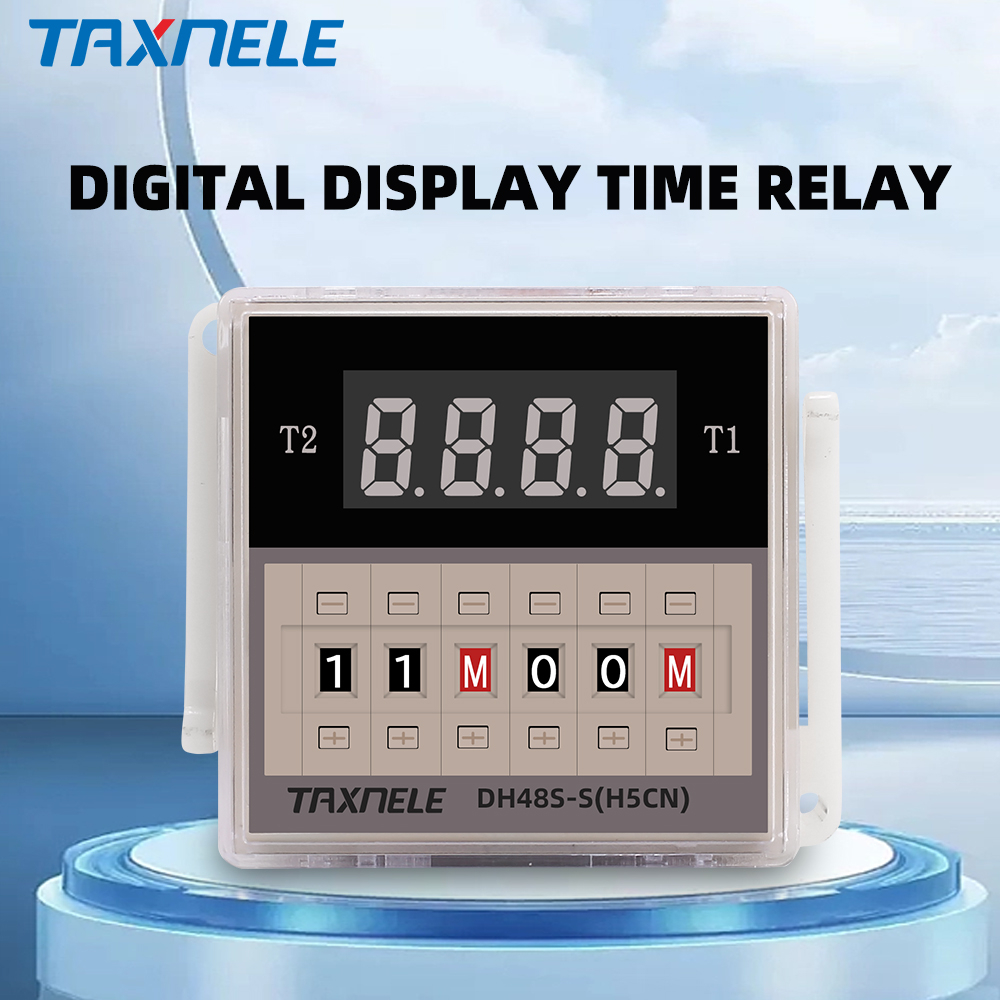 DH48S-s Repeat Cycle Timer Delay Relay with socket AC 220V 110V DC/AC ...