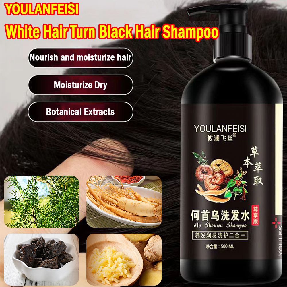 Polygonum Multiflorum White Hair Turns to Black Hair Shampoo Strong