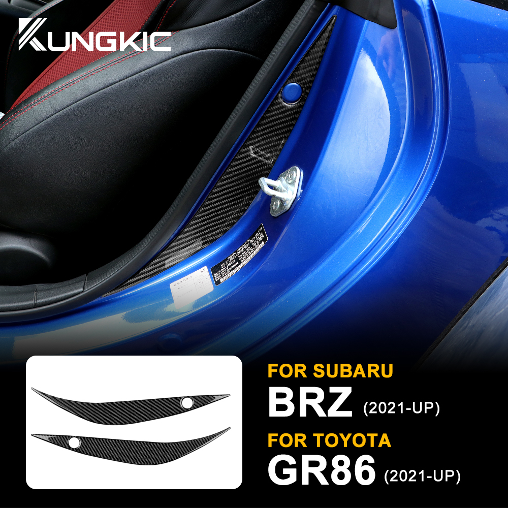 For Subaru BRZ Toyota GR86 20212024 Carbon Fiber Car Door Bumper Strip