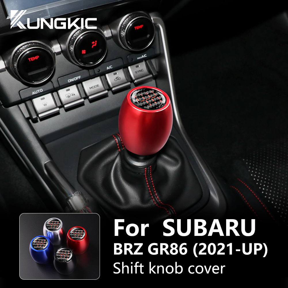 Gear Shift Knob Shift Cover Aluminium Alloy For Subaru BRZ Toyota GR86